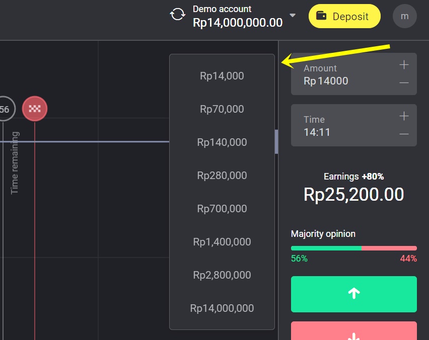 Open Posisi Binomo