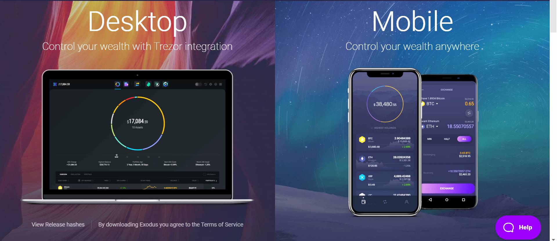 Exodus Desktop dan Mobile